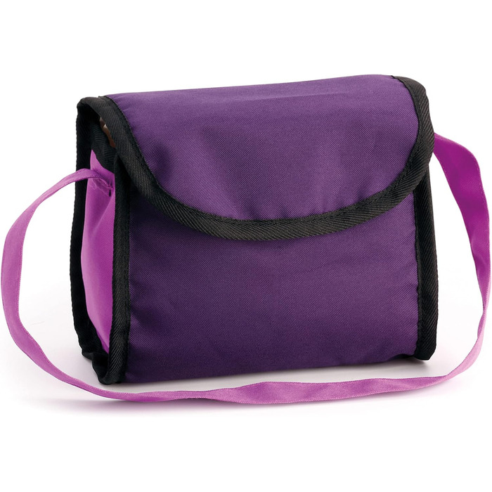 Модна лялькова коляска, регульована по висоті, складна, з сумкою, мотив фея, фіолетова, 67 x 41 x 67 см, 13012AA