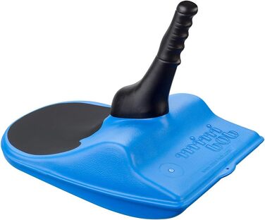 Дитяча пластикова шапка на зиму синя