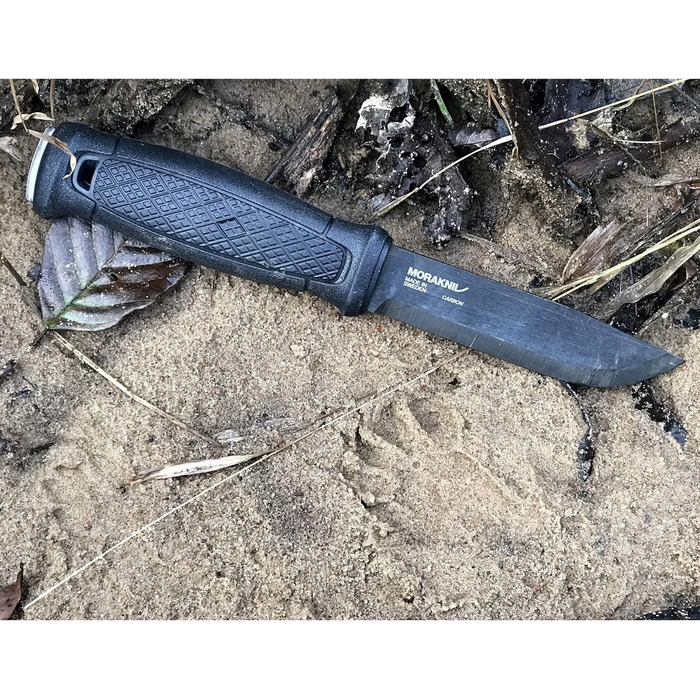 Ніж Morakniv Garberg Full Tang з фіксованим лезом з вуглецевої сталі, 10,9 см, полі піхви, чорний