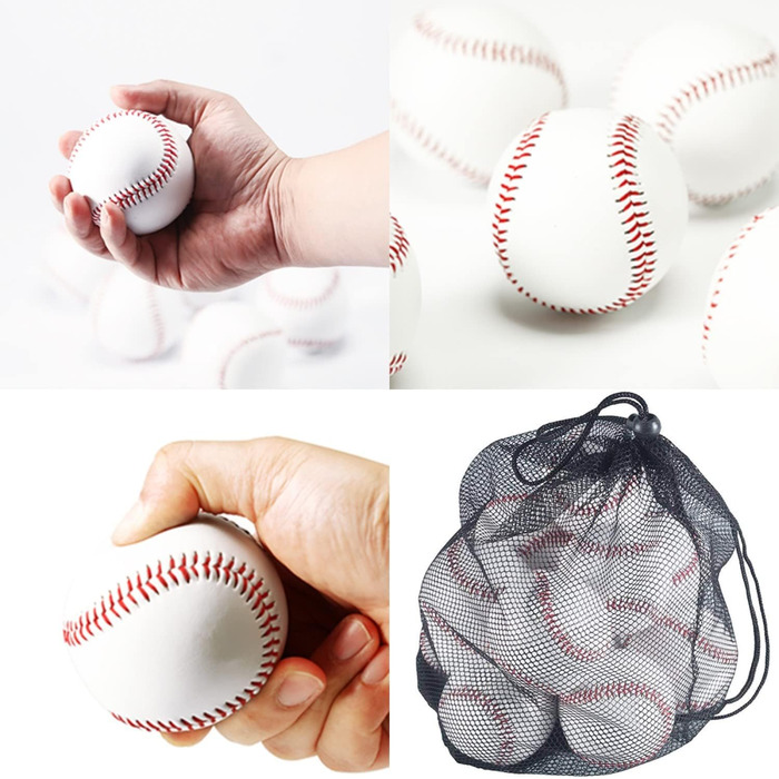 Офіційний бейсбольний м&39яч Tebery з 12 предметів, для тренувань з бейсболу, софтболу, м&39якого м&39яча, тренувального м&39яча A