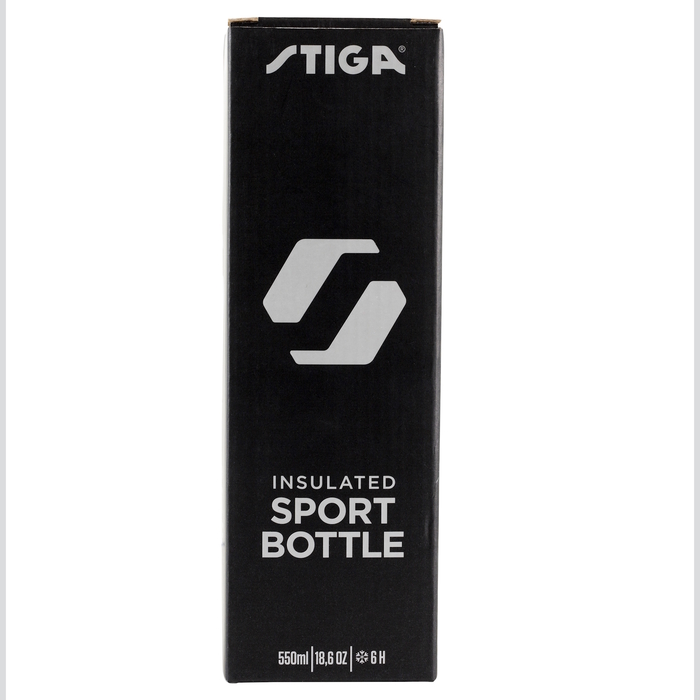Пляшка для води Stiga Water Bottle Steel Black, 550ml (2905-0101-55)