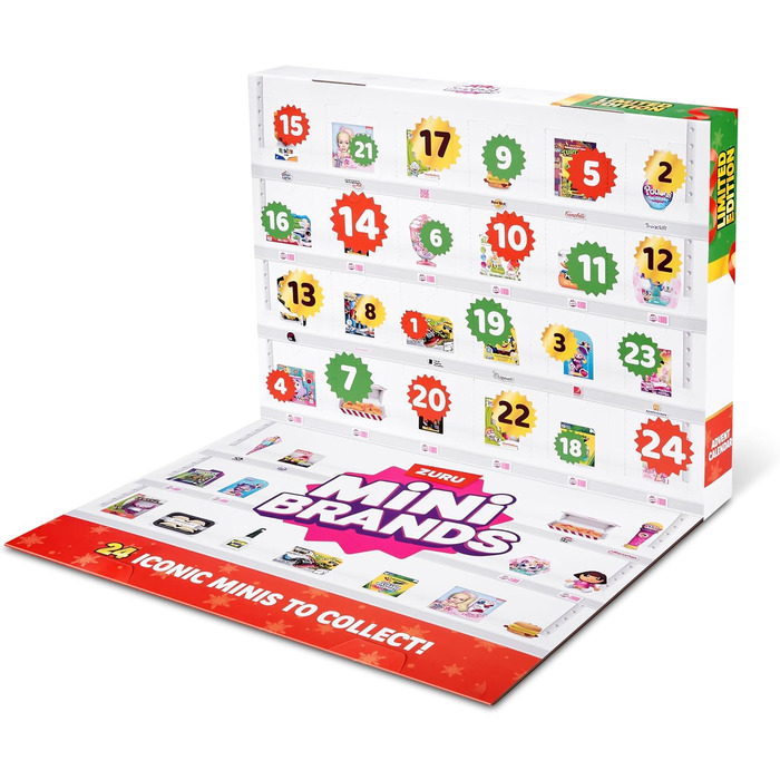 Адвент-календар Mini Brands Zuru, 24 мініатюри, обмежена серія 2024