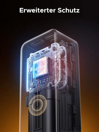 Зовнішній акумулятор UGREEN Nexode 20000 мАг, швидка зарядка 165 Вт, висувний кабель 65 см, сумісний з iPhone серії 17/16/15, Galaxy S25 Ultra, MacBook, ноутбуком Dell та іншими