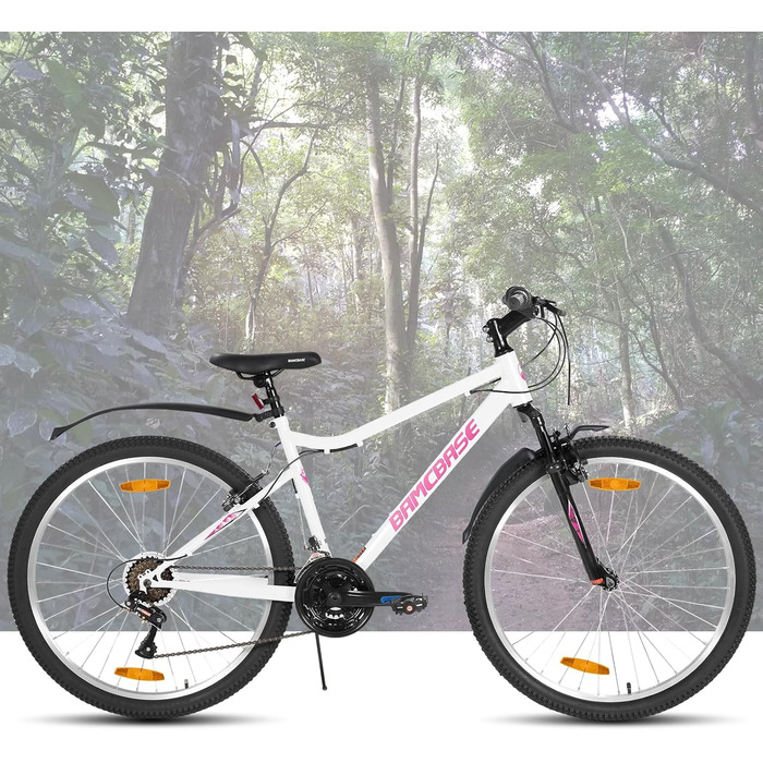 Жіночий гірський велосипед Hiland 26 дюймів, 18 швидкостей, жіночий гірський велосипед з V-подібними гальмами, міцний MTB для жінок, різні кольори, білий