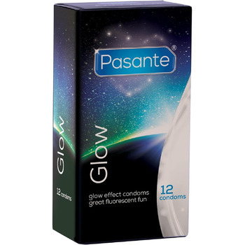 Презервативи Pasante GLOW 12, що світяться в темряві