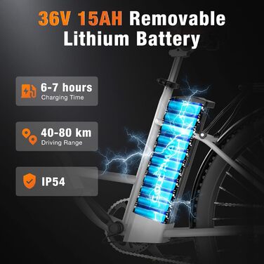 Електровелосипеди COLORWAY 28&quot x 2.0&quot з безщітковим двигуном потужністю 250 Вт. Електричні велосипеди з вбудованим акумулятором 36 В 15 Аг, 7 передачами, РК-дисплеєм та амортизуючою вилкою. Білий колір.