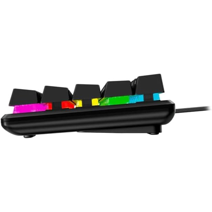 Механічна ігрова клавіатура - Ультракомпактний 60 форм-фактор - HyperX Aqua Switch (тактильний) - Double Shot PBT клавіші - RGB LE