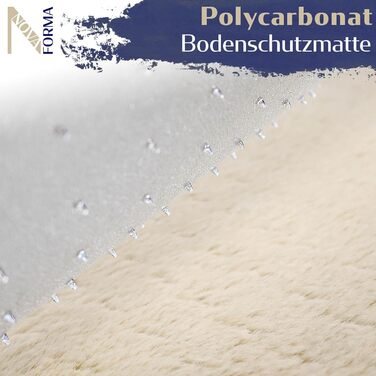 Захисний килимок для підлоги DURA-MAT з полікарбонату - прозорий килимок для стільців для килимових покриттів - перевірений килимок для офісних стільців для надійного захисту підлоги (100x120 см) Килимові покриття 100x120 см