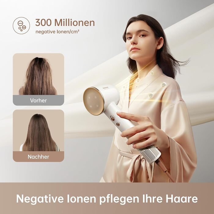 Набір високошвидкісного фена DREAME Hair Glory, білий