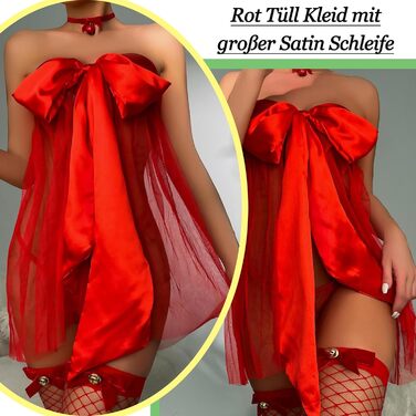 Жіночий сексуальний бебі-долл Avidlove, червоний, прозорий, M–XL