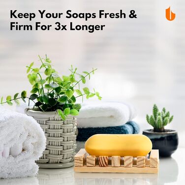 Екологічна мильниця Urbanstrive з натурального дерева, мильниця для ванної кімнати, біологічно розкладається, без відходів, без пл