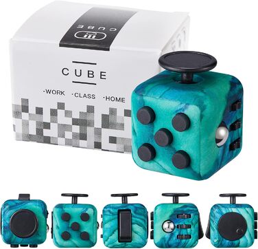 Іграшка Yetech Green Anti-Stress Cube, антистресовий кубик із функцією 6 сторін, для дітей і дорослих, засіб для зняття стресу від