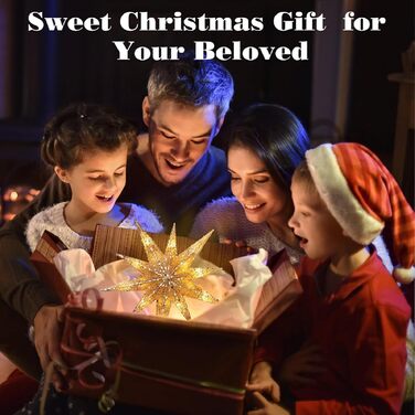 Різдвяна верхівка для ялинки Lewondr