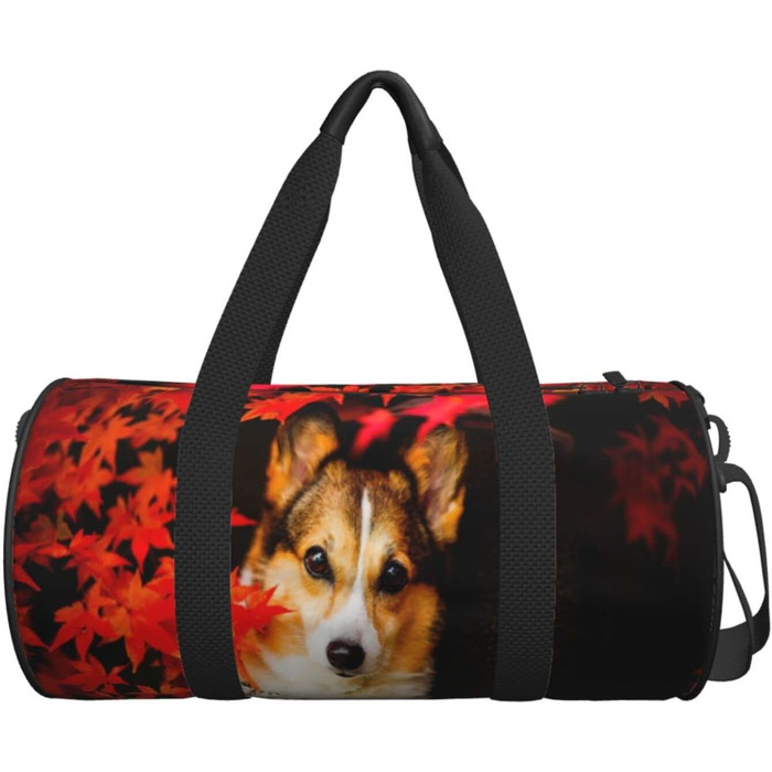 Дорожня сумка з милим коргі, спортивна сумка для чоловіків та жінок
