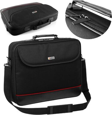 Сумка для ноутбука підходить для ноутбука Lenovo LOQ (15'') сумка через плече чохол-портфель з посиленим захисним каркасом сумка ч