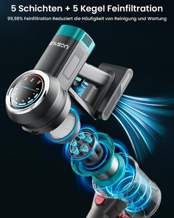 Акумуляторний пилосос, акумуляторний пилосос 550 Вт/45 тис. Па, час роботи 60 хв, самонесуча конструкція, акумуляторний пилосос з