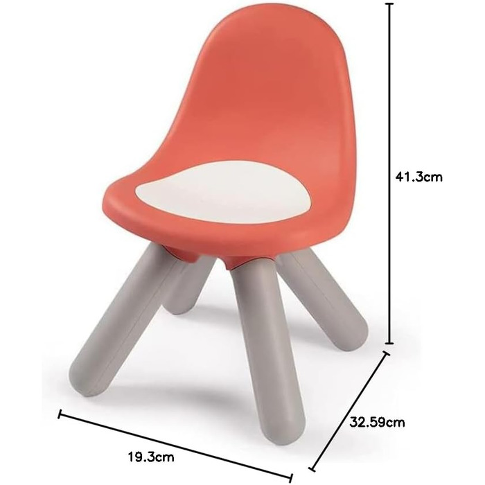 Дизайнерський дитячий стілець для дітей від 18 місяців, для внутрішнього та зовнішнього використання, пластик, ідеально підходить