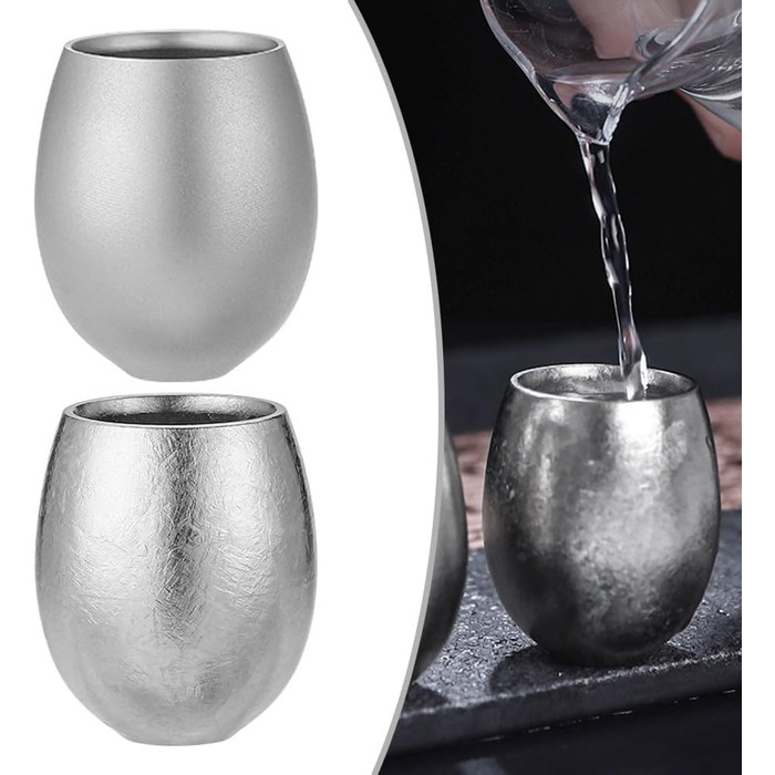 Мл титановий кухоль для вина, пивного кухля, кухоль для напоїв, келих для вина для кемпінгу, пікніків, подорожей, 15