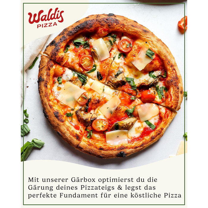 Коробка для піци Waldis Pizza Ball Box - 40 х 30 см, висота 10 см - Коробка для зберігання з кришкою - Коробка для розстойки тіста для піци - Аксесуари для піци