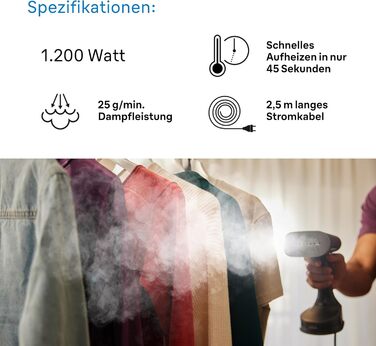 Паровий випрямляч Braun QuickStyle 5 GS5031BL, технологія Dual FreeGlide 3D, технологія FastSteam, відпарювач, пара 25 г / хв, рез