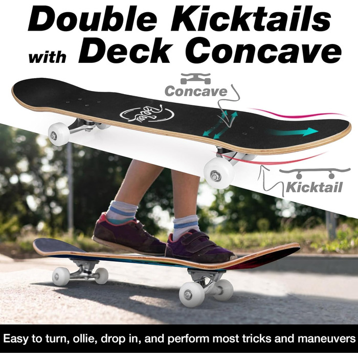 Круїзерний скейтборд BELEEV Cruiser Skateboard 79 x 20 cm – Blue Nebulae