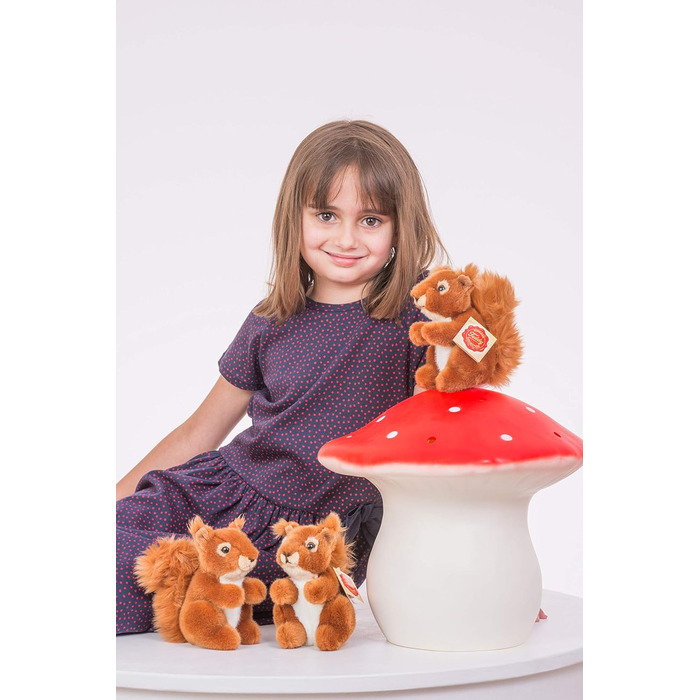 М'яка іграшка Білочка Teddy Hermann 90843, 14 см (з переробленим наповнювачем)