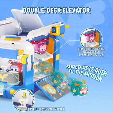В-1 Super Pets Mini Base з супер вихованцем Jett & Dizzy, іграшки для 3 4 5 6 7 8 9 10-річних хлопчиків і дівчаток Jett & Dizzy Base, 2-