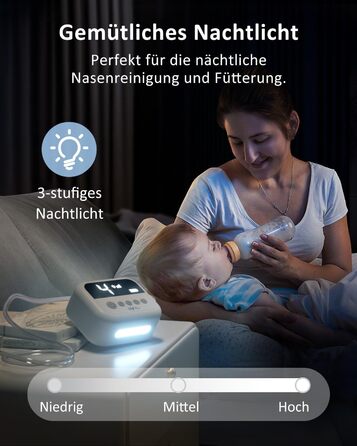 Дитячий електричний назальний аспіратор. Електричний назальний аспіратор для немовлят. 9 сил всмоктування.