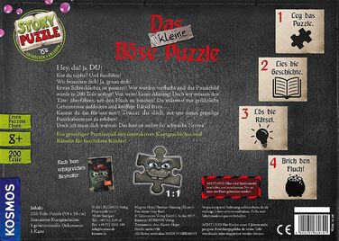 Пазл Сюжет Пазл Маленьке Зло, 200 елементів, інтерактивна головоломка-пригода зі страшними розвагами, читання - головоломка - розг