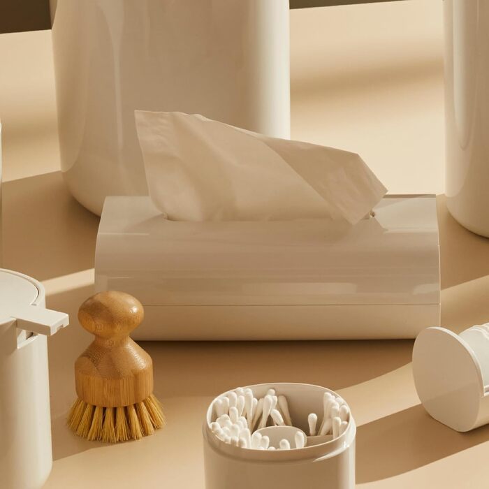 Контейнер для паперових серветок білий, 07 W Birillo