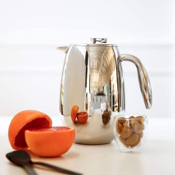 Кавоварка Bodum 1308-16 columbia (з подвійними стінками, нержавіюча сталь, можна мити в посудомийній машині, 1,0 літра (34 унції)) Глянцева нержавіюча сталь 1,0 л (34 унції) одинарна