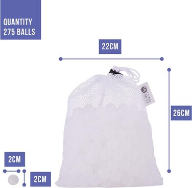 Кулінарних кульок преміум-класу Sous Vide 20 мм, кульки Sous Vide з сітчастим мішком - багаторазові та 100 без BPA - водяна баня, Anova Joule, контейнер Sous Vide, 275