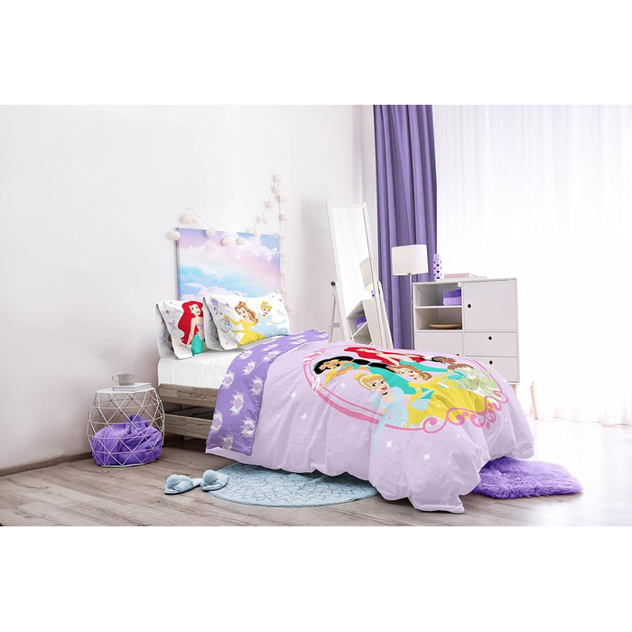 Комплект дитячої постільної білизни з 100 бавовни 135x200 см односпальний розмір - підодіяльник наволочка 50x70 см