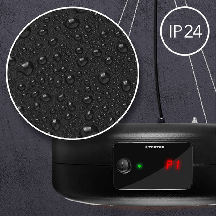Обігрівач інфрачервоний Trotec IR 1550 SC 1500W + LED Black (1410003812)