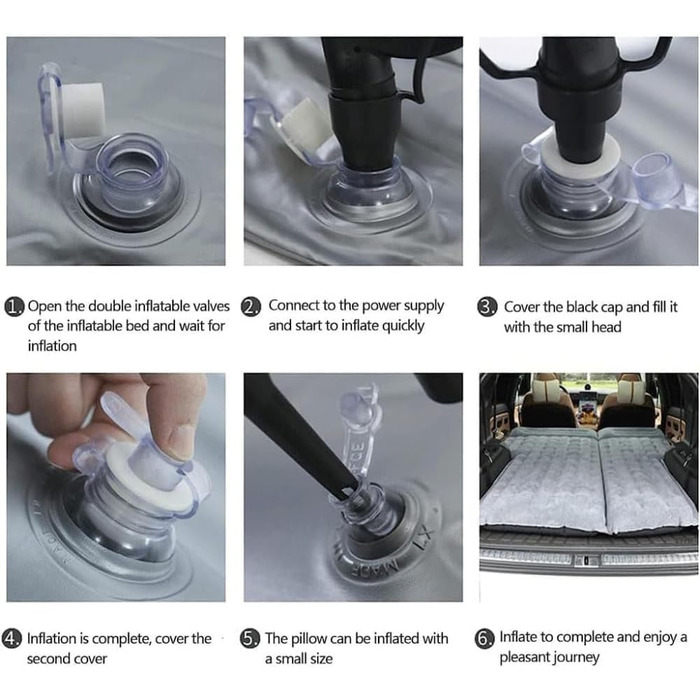 Автомобільний надувний матрац, для Audi a6 c4 c5 c6 c7 c8 Avant Quattro повний привід s-Line Портативний кемпінговий надувний матрац Надувний автомобільний матрац Надувний матрац для заднього сидіння, B звичайний B