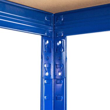 Засоби безпеки SCHMIDT Міцний стелаж 180x120x60 см Безригельний стелаж 275 кг на полицю Вантажопідйомність стелажів для зберігання 1375 кг 180 x 120 x 60 см В x Ш x Г