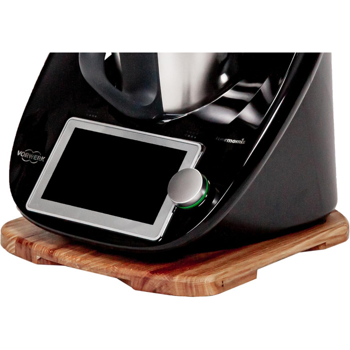 Розсувна дошка MB Manufaktura Barel для Thermomix TM6 TM5 Дошка для Thermomix виготовлена з деревини дуба без зусиль переміщення без пошкодження ваг - стійка підставка за рахунок гасіння вібрації Преміум - Дуб