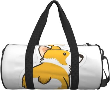 Містка дорожня сумка, легка та довговічна, ідеальний подарунок для подорожей, відпустки, ділових поїздок та іншого. З милим дизайном коргі. Універсальний розмір.