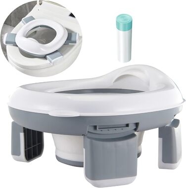 Складний дитячий горщик PandaEar для подорожей Дорожній горщик для дитячого унітазу, сидіння для унітазу сидіння для унітазу дитяч