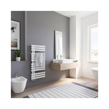 Дизайнерський радіатор SCHULTE Breda 1060x500 мм, альпійський білий, підключення знизу праве