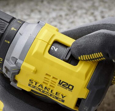 Двошвидкісний акумуляторний ударний дриль-шуруповерт Stanley FatMax 18 В SFMCD715D2K (2,0 Ач, макс. крутний момент 60 Нм, безщітко