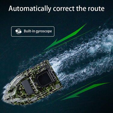 Човен для наживки YLLLLY, батареї ємністю 12000 мАг з човном для приманки великої ємності, дистанційне керування 500 м, завантажувальний бункер вагою 1,5 кг, стійкий до вітру та хвиль, із сумкою. Введіть антени, пропелери та інше