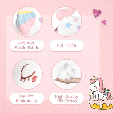 Плюшева іграшка GAGAKU, обтяжений єдиноріг, 66 см, білий