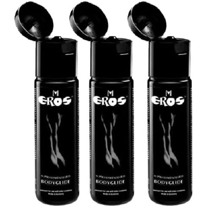 Силіконовий гель-лубрикант EROS Super Concentrated, 3 x 100 мл