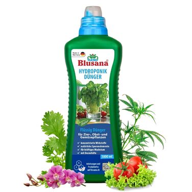 Гідропоніка та гідрокультура добриво XL пляшка 1л NPK 7-3-6 рідке добриво для кімнатних рослин, фруктів та овочів у живильному розчині здоровий ріст і багатий урожай