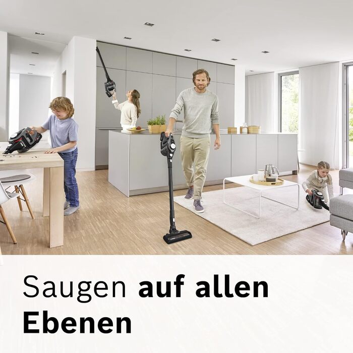 Акумуляторний пилосос Bosch Unlimited 8 BSS825MULT, бездротовий, система фільтрації HEPA, 10-річна гарантія на двигун, висока поту