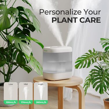 Зволожувач повітря для спальні, Зволожувач повітря Homvana 5L Cool Mist Humidifier Аромадифузор для дитячої кімнати, Час роботи 40