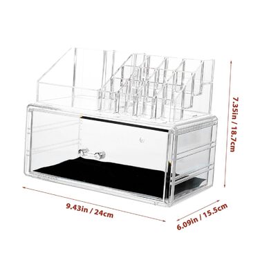 Коробка для зберігання косметики Шухляда для макіяжу Органайзер для макіяжу Шухляда для макіяжу Стіл Акрилова канцелярська підставка для макіяжу