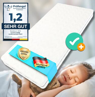 Ліжко для дому 90x200 з шухлядою, матрацом та набором 4-TLG DEKO рожевого кольору, вкл. захист від падіння книжкової полиці та рей