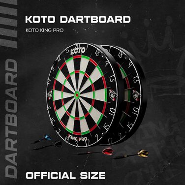 Мішень для дартсу King Pro (турнірний розмір, обертове кільце)
